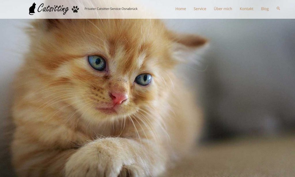 Screenshot der Website catsitter-osnabruck.de